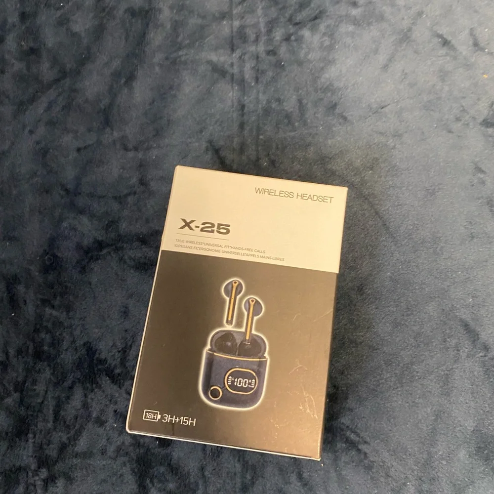 Black Wireless Earbuds with Charging Case